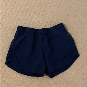 dark blue girls athletic shorts from old navy